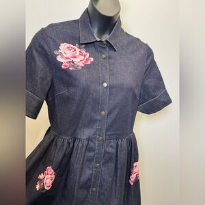 Kate Spade Broome Street Denim Dress size 14 w/ Pockets